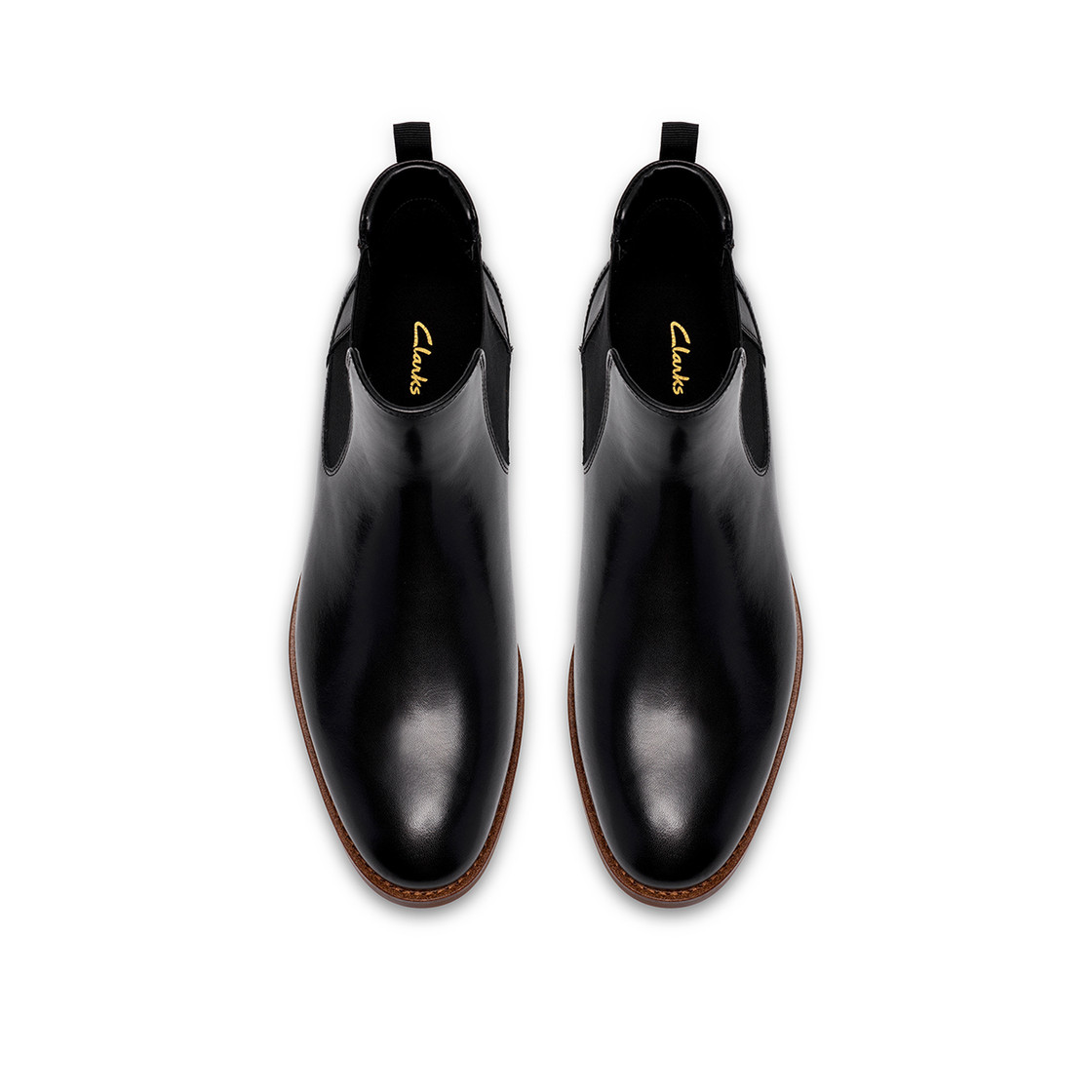 Clarks Bowburn Top - Schwarz - Sohle