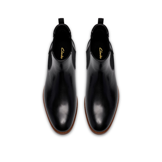 Clarks Bowburn Top - Schwarz - Sohle