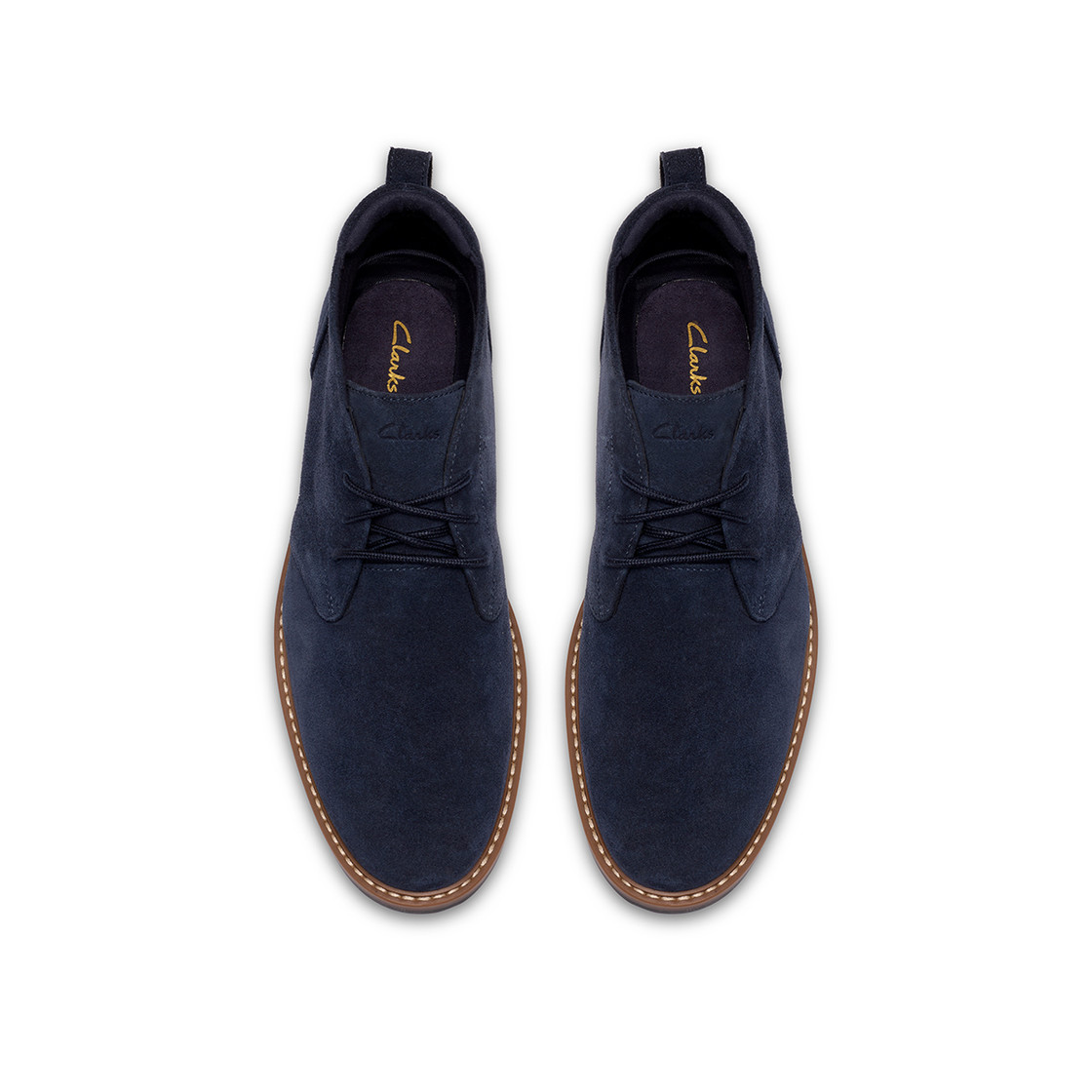Clarks Aldwin2 Chukka - Blau - Sohle