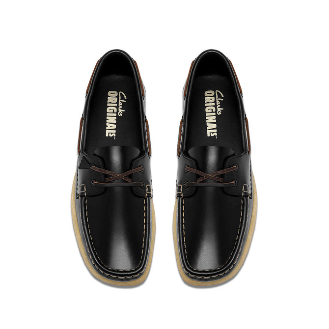 Clarks Godney Boat - Schwarz - Sohle